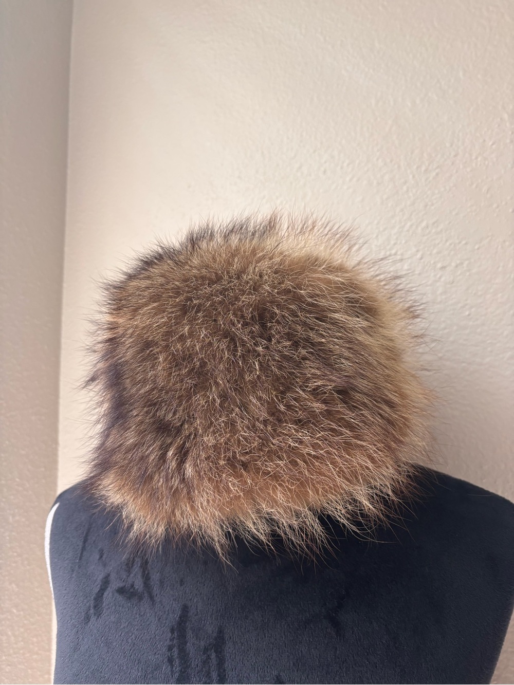 Plush Natural Brown Fur Hat
